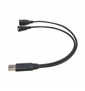 USB male to 1USB female and RCA female cable